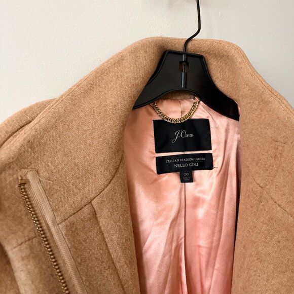J. Crew - Cocoon coat in Italian stadium-cloth wool blend - camel - Picture 4 of 4